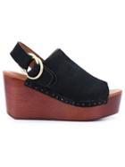 Derek Lam 10 Crosby Hoop Buckle Wedge Sandals
