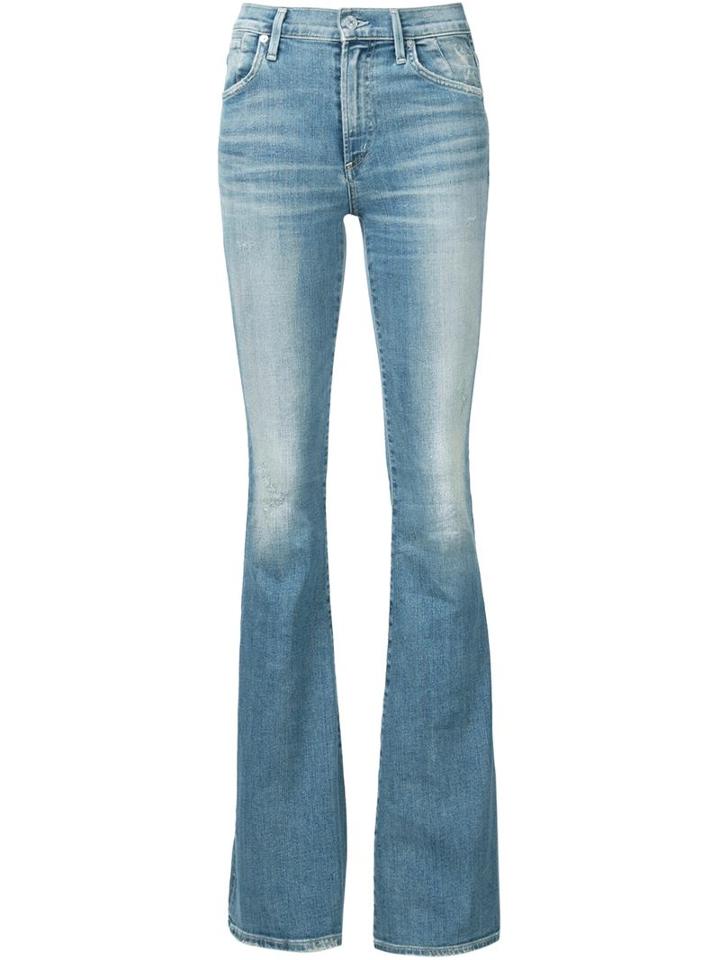 Citizens Of Humanity 'fleetwood' Flare Jeans, Women's, Size: 28, Blue, Cotton/polyester/polyurethane