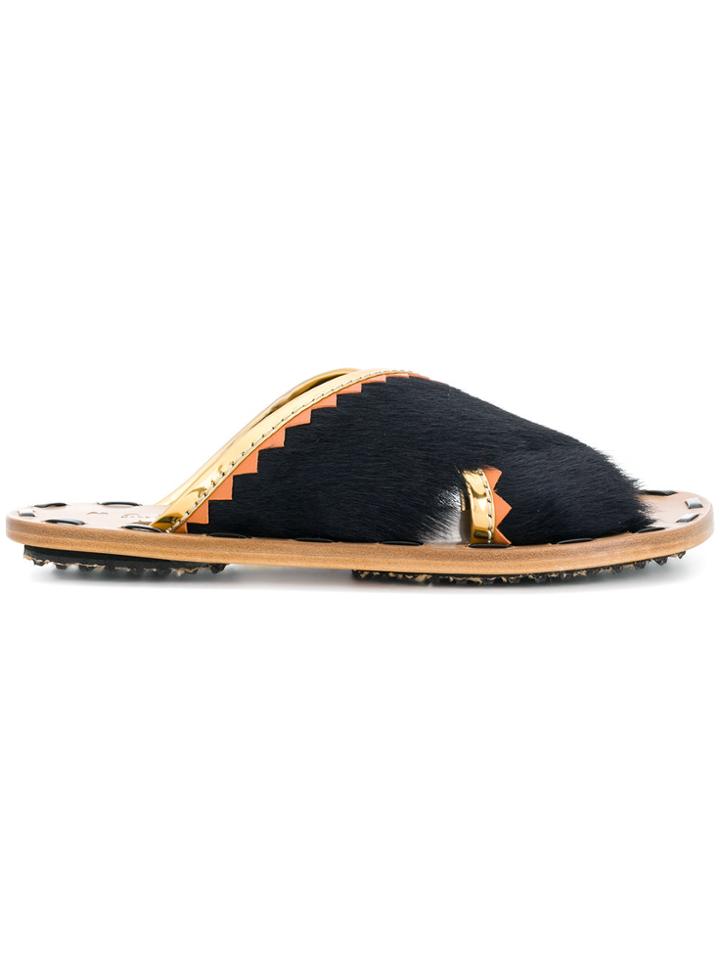 Marni Crossover Sandals - Blue