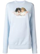 Fiorucci Angels Print Sweater - Blue