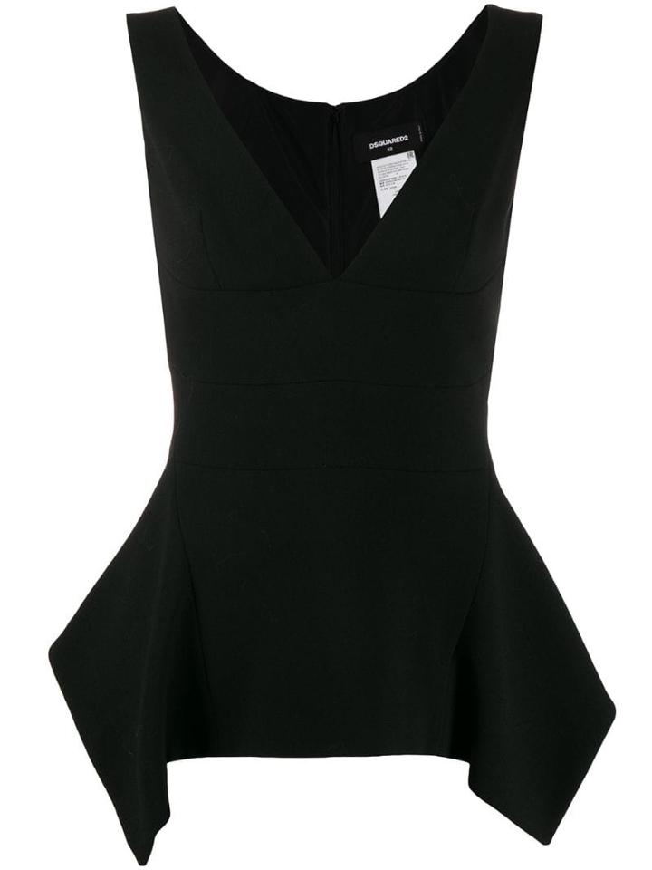 Dsquared2 Peplum Tank Top - Black