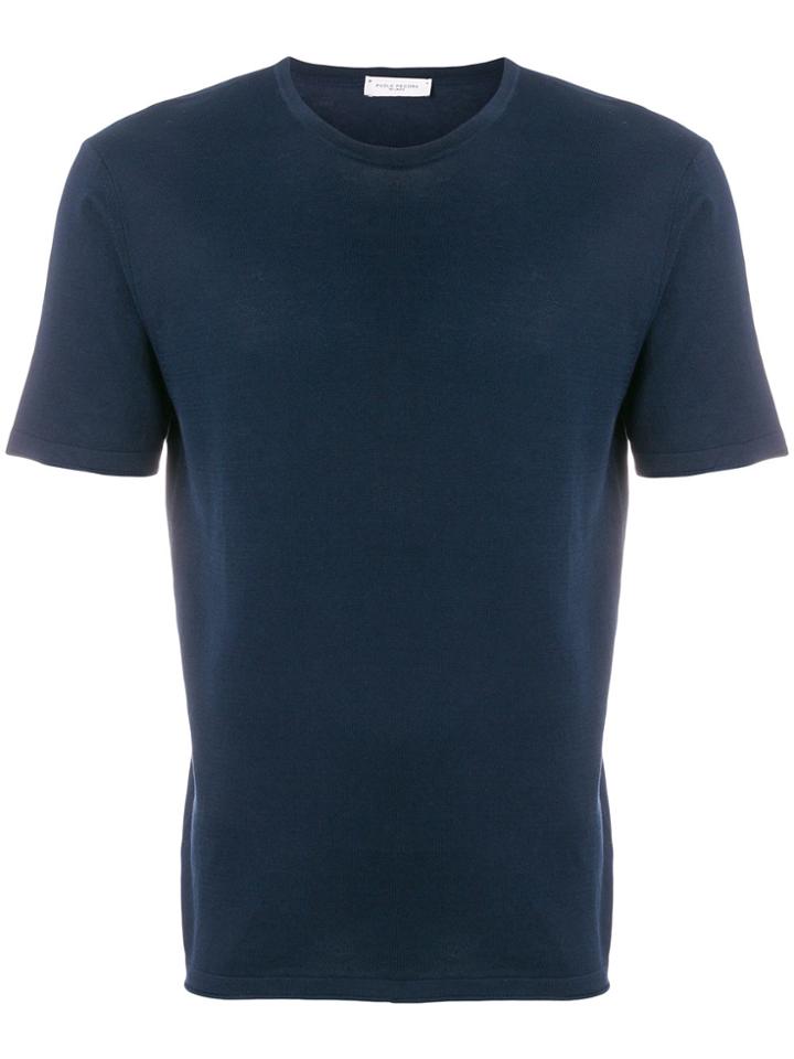 Paolo Pecora Shortsleeved Jumper - Blue
