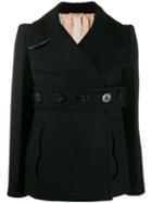 Nº21 Belted Double-breasted Coat - Black