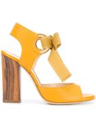 Lanvin Bow Tie Sandals - Yellow