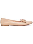 Baldinini Bow Ballerina Shoes - Nude & Neutrals