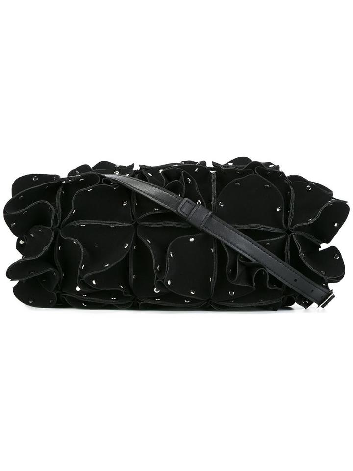 Comme Des Garçons Noir Kei Ninomiya Ruffled Shoulder Bag, Women's, Black