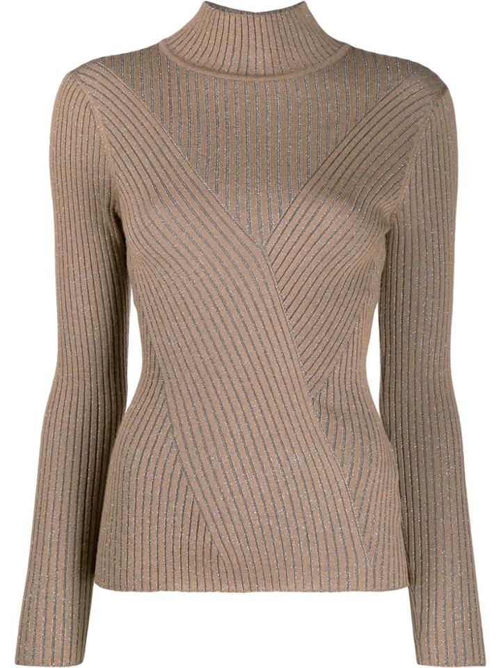 Lorena Antoniazzi Small Star Appliqueé Jumper - Brown