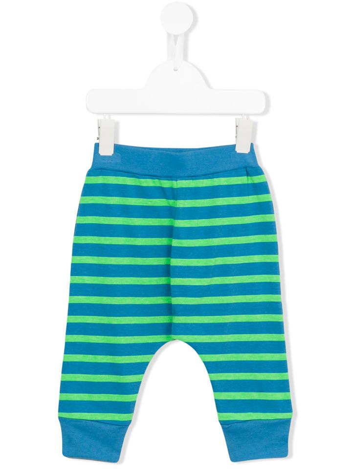 Stella Mccartney Kids - Striped Trousers - Kids - Cotton/polyester - 12 Mth, Blue