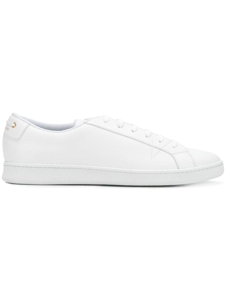 Car Shoe Lace-up Sneakers - White