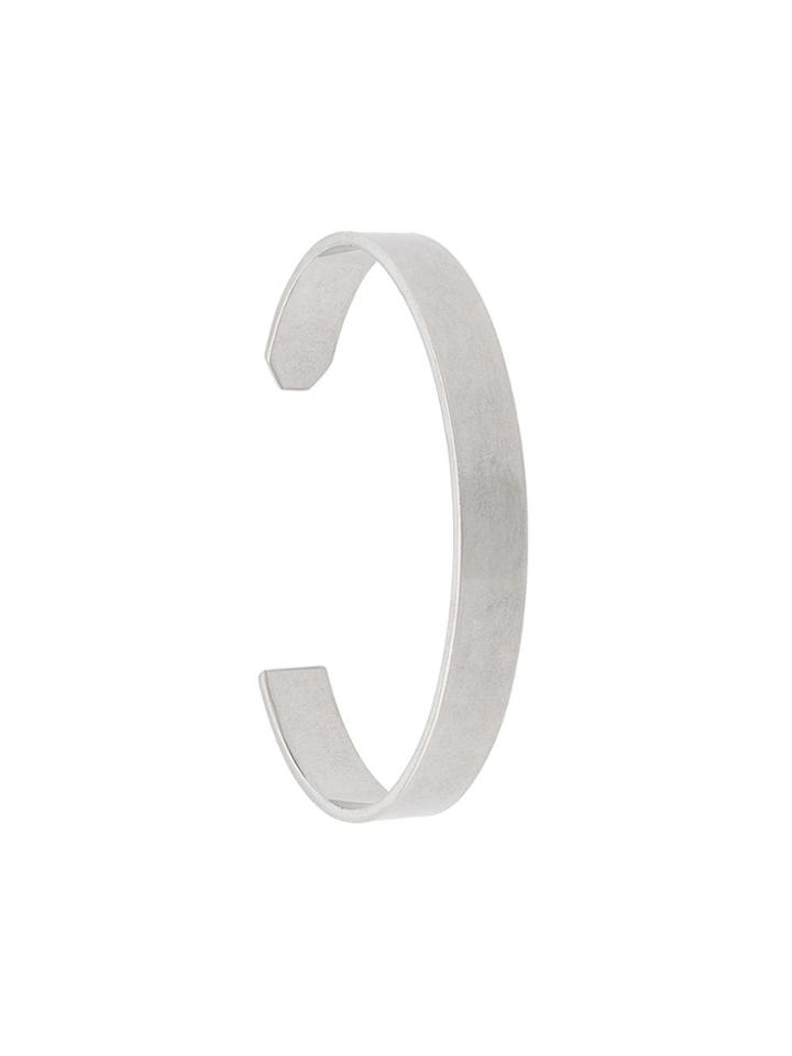 Jil Sander Antique-effect Bangle - Silver