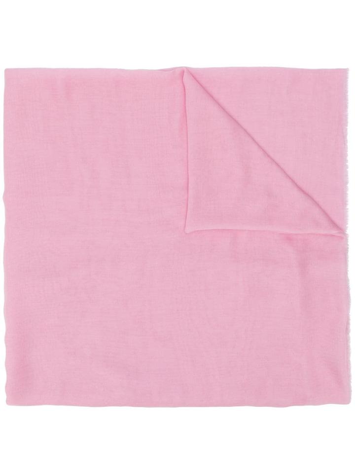 M Missoni Embroidered Logo Scarf - Pink