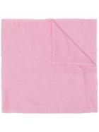 M Missoni Embroidered Logo Scarf - Pink
