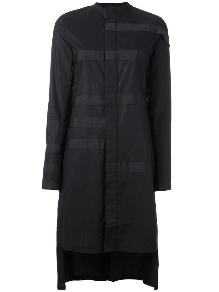Y-3 Panelled Long Length Shirt, Women's, Size: Large, Black, Cotton