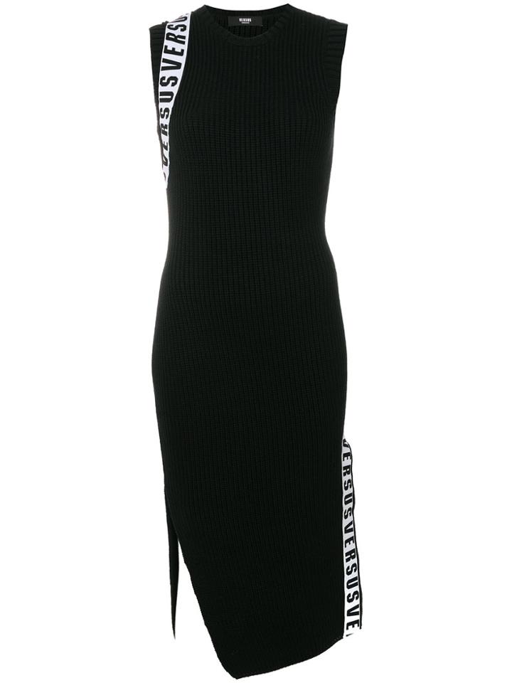 Versus Sleeveless Knitted Dress - Black