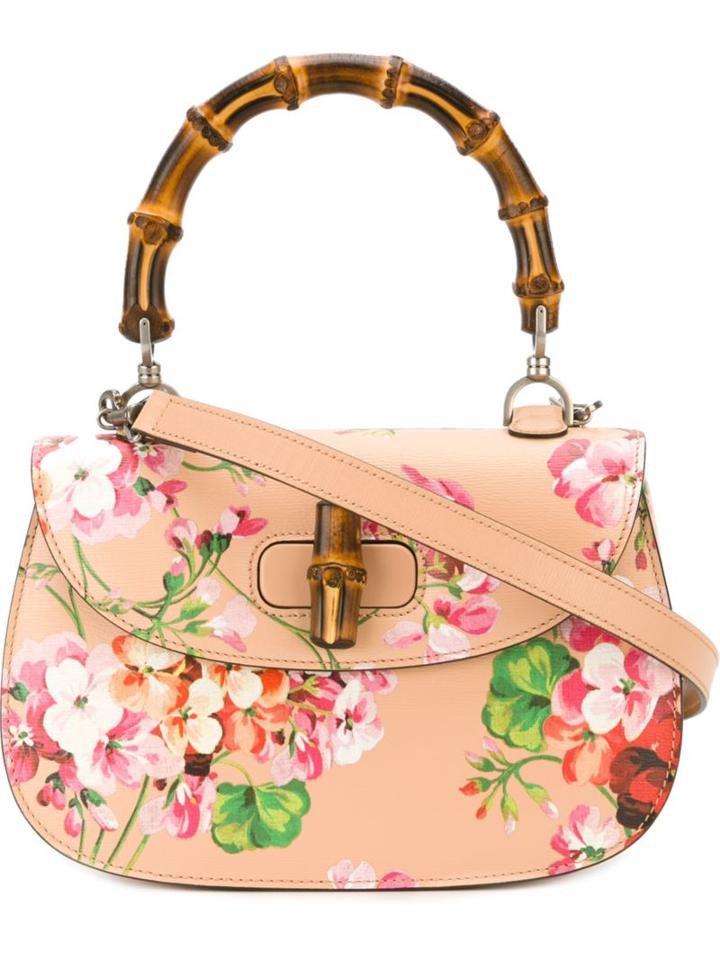 Gucci 'bamboo Classic Blooms' Tote