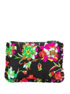 La Doublej Printed Clutch Bag - Black