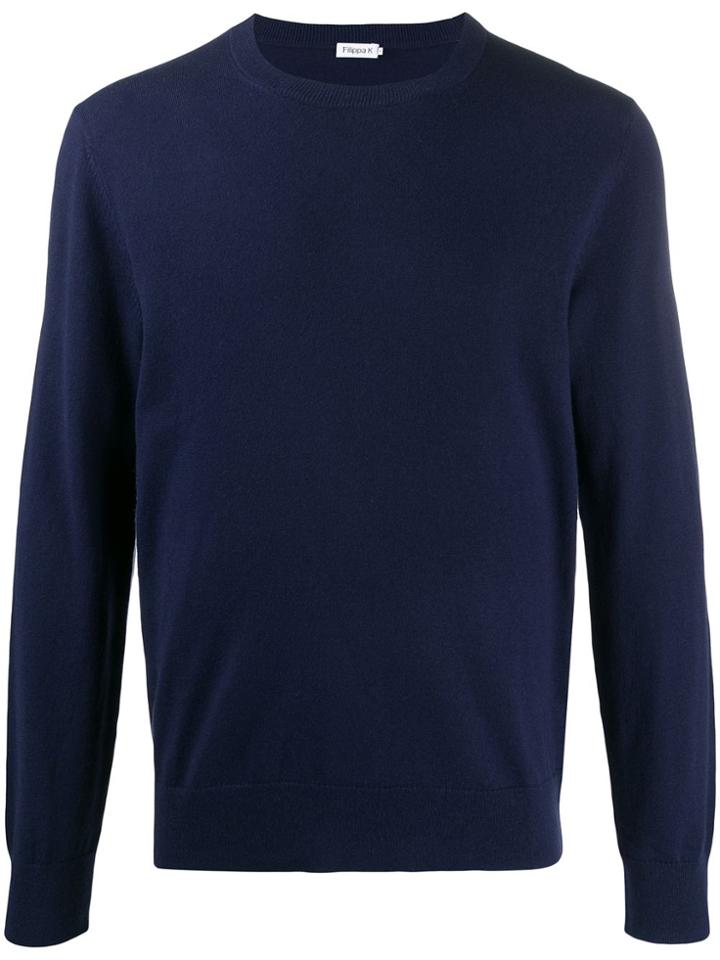 Filippa-k Round Neck Jumper - Blue