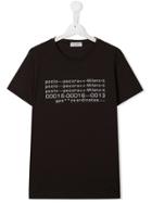 Paolo Pecora Kids Teen Printed Cotton T-shirt - Brown