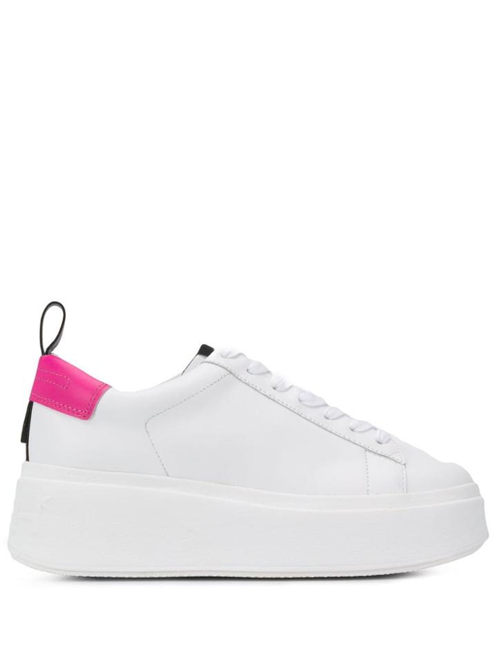 Ash Neon Heel Platform Sneakers - White