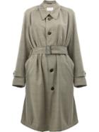 Maison Margiela Belted Trench Coat, Women's, Size: 44, Nude/neutrals, Cotton/viscose/virgin Wool