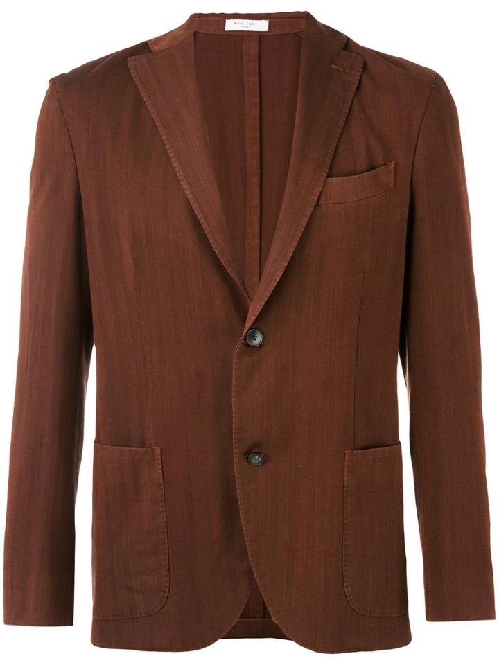 Boglioli - Patch Pocket Blazer - Men - Cupro/wool - 52, Brown, Cupro/wool