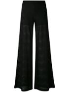 M Missoni - Metallic Chevron Trousers - Women - Cotton/polyamide/polyester/metallic Fibre - 38, Black, Cotton/polyamide/polyester/metallic Fibre
