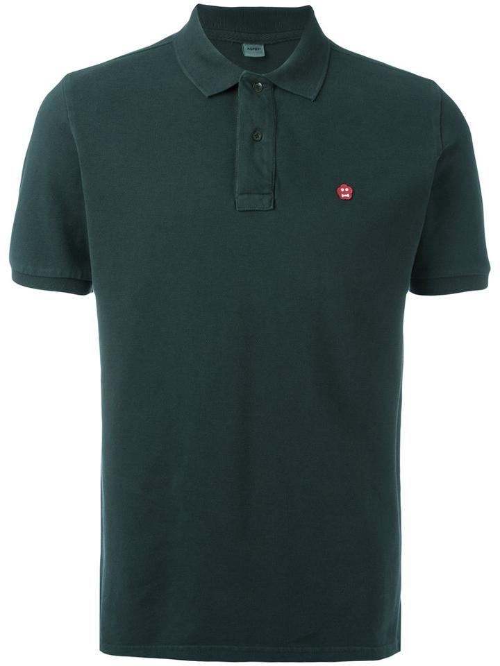 Aspesi Embroidered Logo Polo Shirt, Men's, Size: Xxxl, Green, Cotton