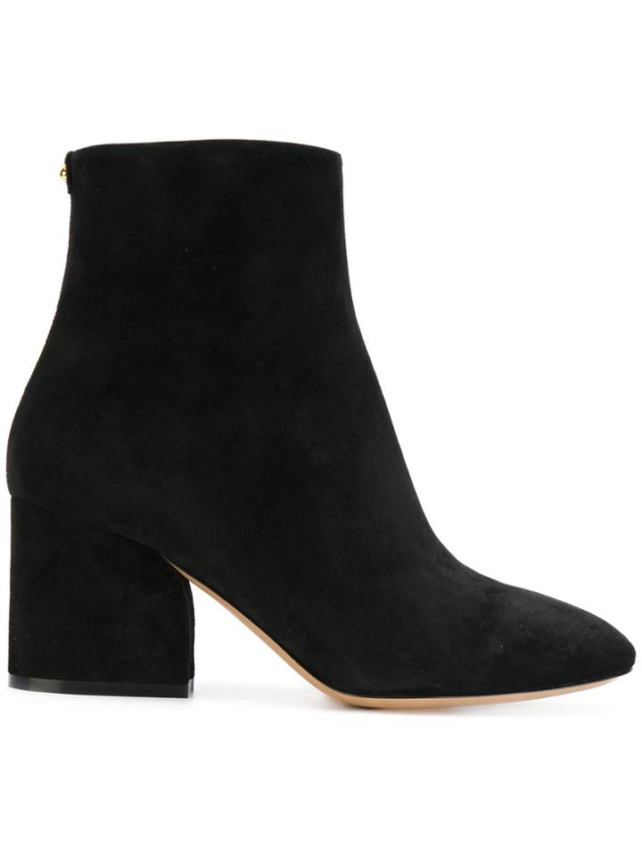 Salvatore Ferragamo Wave Heel Booties - Black