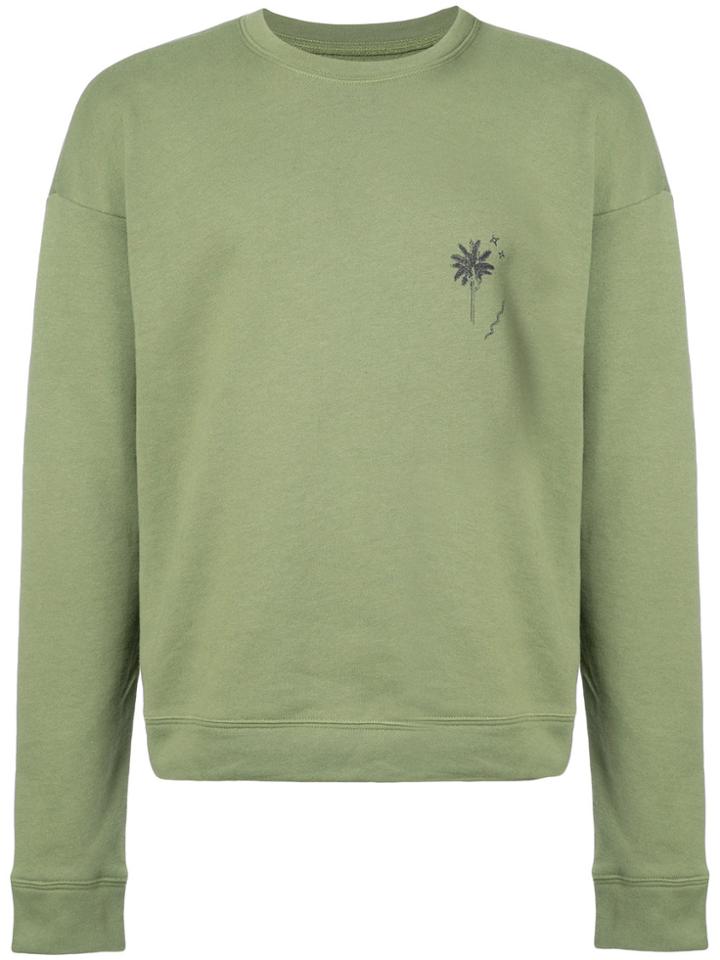 The Elder Statesman Long Sleeved Sweater - Green