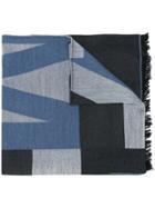 Jimmy Choo Jude Colour-block Scarf - Blue