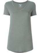 Majestic Filatures Superwashed V Neck T-shirt, Women's, Size: 4, Green, Viscose/spandex/elastane