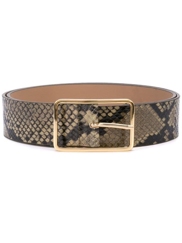 B-low The Belt Snakeskin Effect Belt - Green