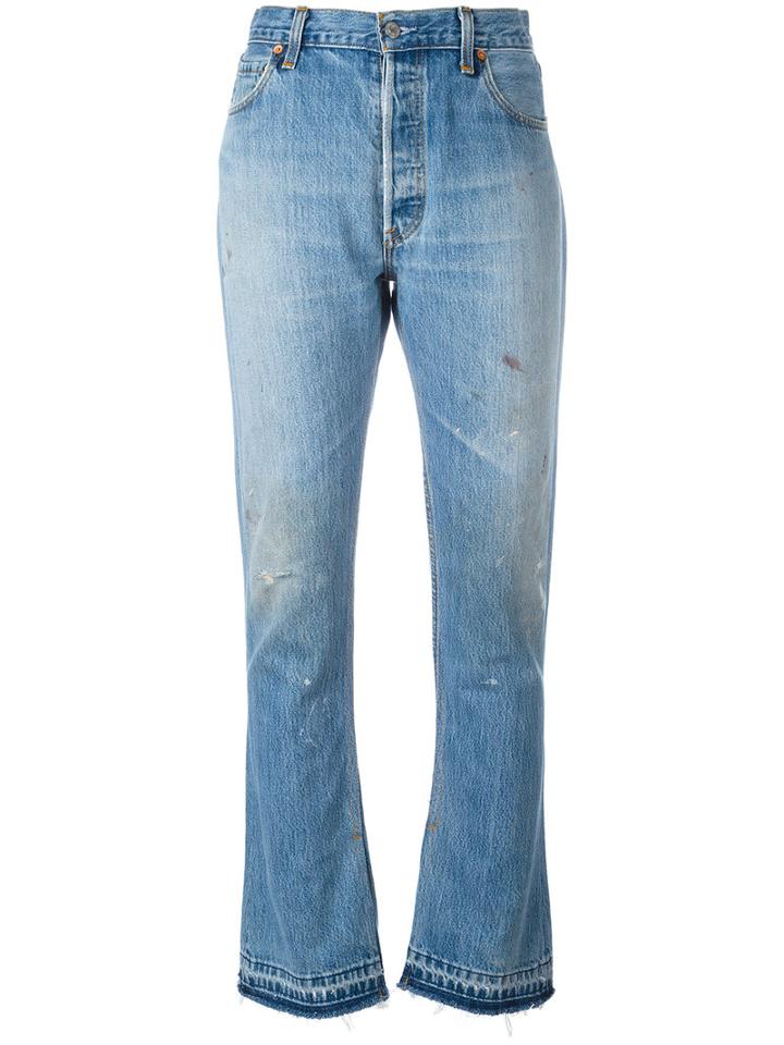 Re/done Elsa Bootcut Jeans, Women's, Size: 29, Blue, Cotton