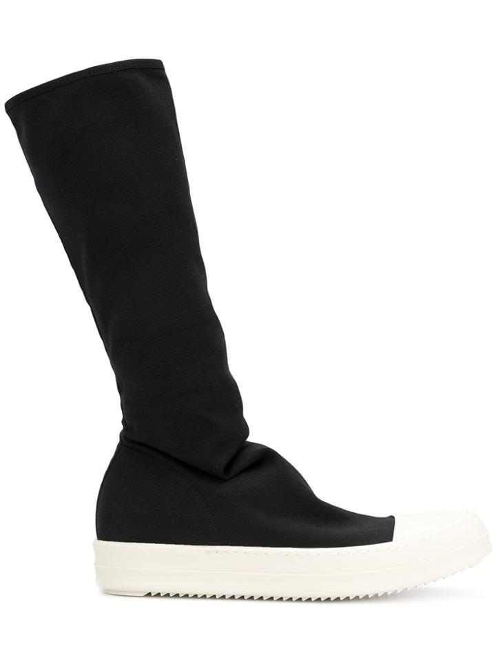 Rick Owens Drkshdw Stocking Sneak Knee Boots - Black
