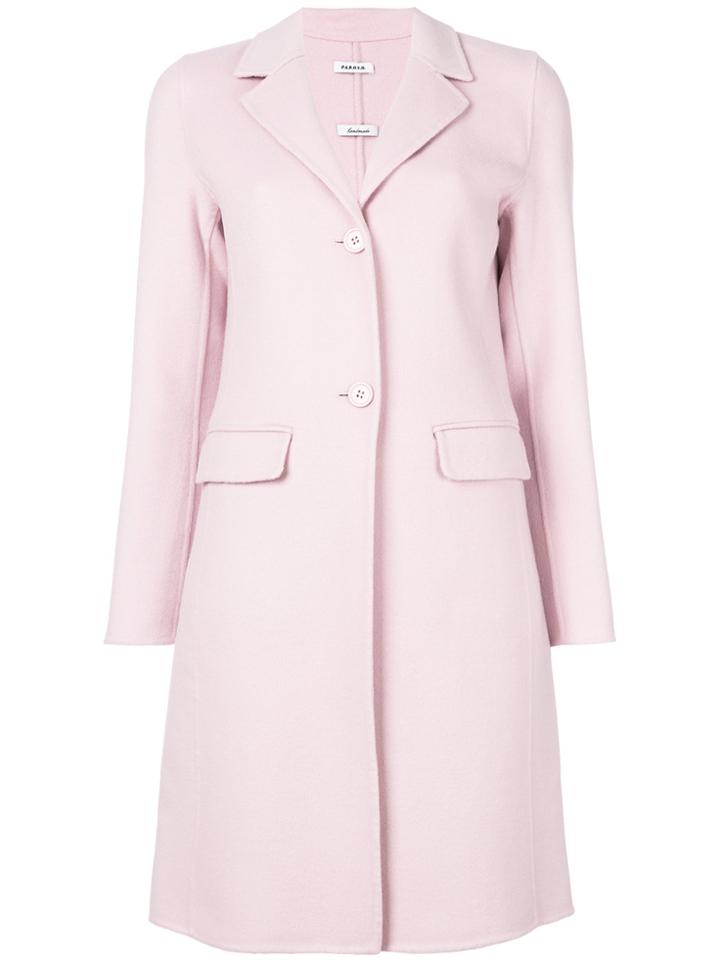 P.a.r.o.s.h. Single Breasted Coat - Pink & Purple