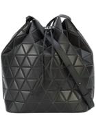 Bao Bao Issey Miyake Matte Triangle Pvc Shoulder Bag - Black