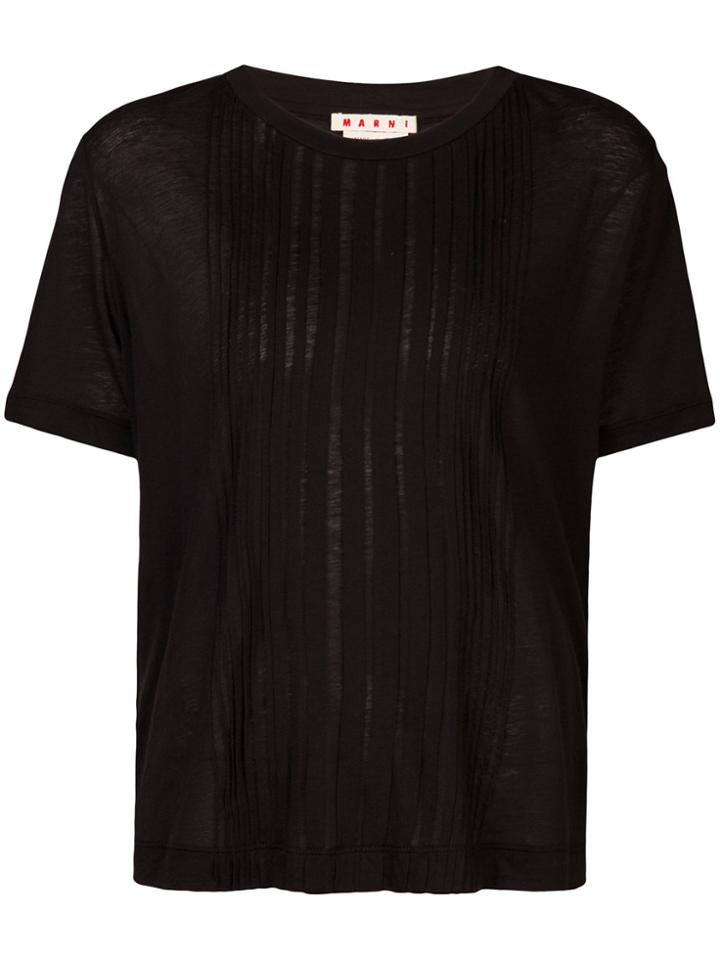 Marni Pintuck T-shirt - Black