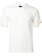 Comme Des Garçons Homme Plus Raw Cut Sleeves T-shirt, Men's, Size: Large, White, Polyester/cotton