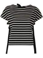 Portspure Side Strap Striped T-shirt - Black