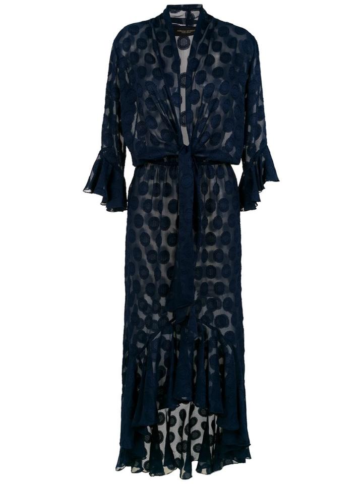 Adriana Degreas Belted Dress - Blue