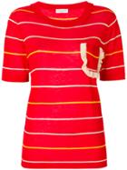 Sonia Rykiel Chest Pocket T-shirt - Red
