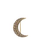 Isabel Marant Embellished Crescent Moon Brooch - Gold