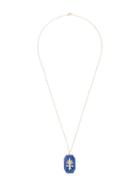 Yvonne Léon Flower Pendant 18kt Gold Diamond Necklace - Blue