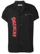 Givenchy Contrast Logo-print Shirt - Black