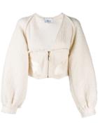 Atu Body Couture Puff Sleeve Jacket - White