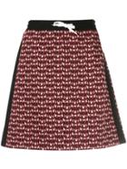 Miu Miu Monogram Jersey Skirt - Multicolour