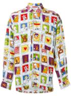 Jc De Castelbajac Vintage Stamp Print Shirt