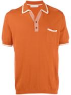 Etro Knitted Polo Shirt - Orange