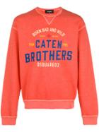 Dsquared2 Caten Brothers Print Sweatshirt