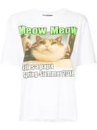 Filles A Papa Meow Meow T-shirt - White
